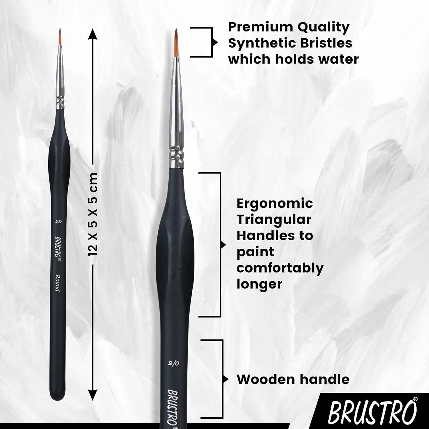 Brustro Artists Miniature Brush Set Of 12 Brustro